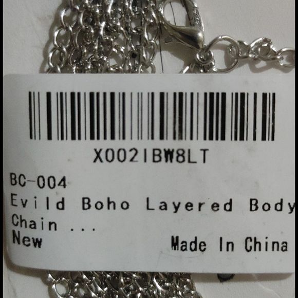 ʕ·ᴥ·ʔEvild Boho Layered Body Chain Turquoise Waist Chain - Picture 5 of 5